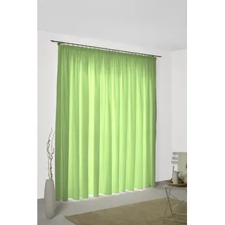 Vorhang WIRTH "SUNBONE" Gr. 1, grün, B:132cm H:145cm, Polyester, Gardinen, Vorhang