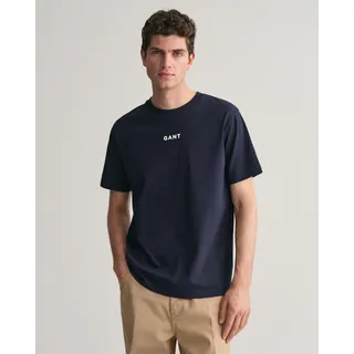 Gant T-Shirt »CONTRAST SMALL LOGO TSHIRT«, blau