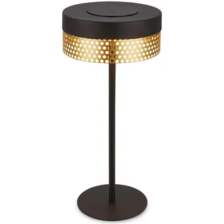 Briloner Tischlampe Schwarz-Gold