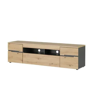 Innostyle Lowboard »MEMPHIS, Artisan Eiche graphit, Nachbildung