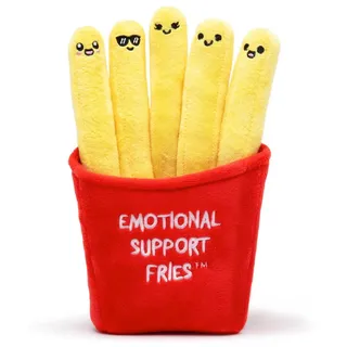 Just Play Fries Emotional Support Teddybär Gelb Gelb One Size - Gelb