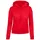 Basic Ribbed Sweatshirt Rot M