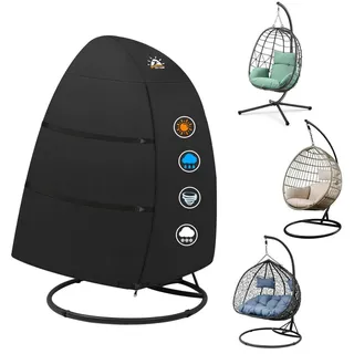Abdeckung für Hängesessel 167 x 109 x 173 cm, 600D Oxford Polyurethanbeschichtet, wasserdicht, für 2 Personen