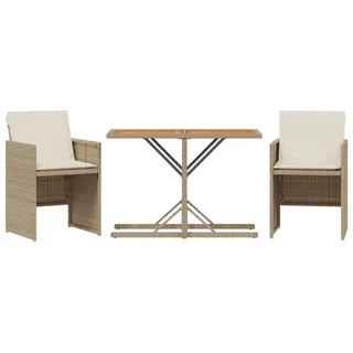 vidaXL Bistroset 3-tlg. Beige