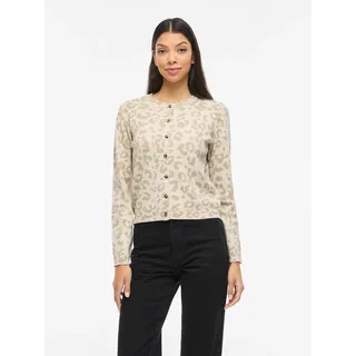 VILA VIMAYAS O-NECK 2/4 Pullover Super Light Natural Melan / Leo Natural Melange 2XL