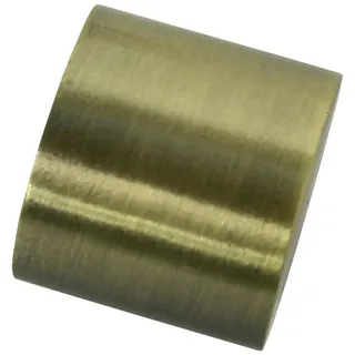 GARDINIA Endkappen für Gardinenstangen mit Ø 16 mm, 2 Stück, Metall, Messing-antik