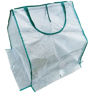 4x Mini Gewächshaus Anzuchthaus Hochbeet 60x60x60cm mit Metallgestell PE robust