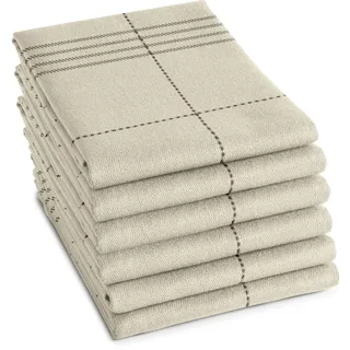 DDDDD Geschirrtuch »Morvan«, (Set, 6 tlg.), beige