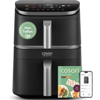 COSORI Turbo Tower Pro Smart Airfryer 10,8L Silbergrau