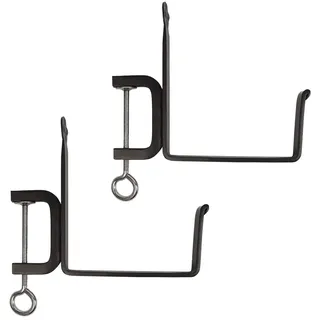 Achla Designs SFB-01C Blumenkasten, 15,2 cm (6 Zoll) Deckhalterung, 20,3 cm, Schwarz