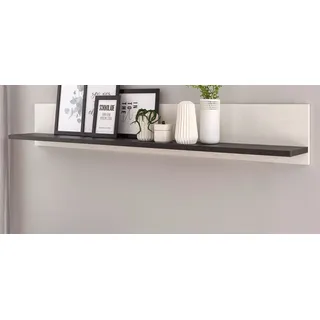 furn.design Wandboard 160 x 30 x 22 cm Weiß