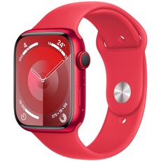 Bild Watch Series 9 GPS + Cellular 45 mm Aluminiumgehäuse (product)red, Sportarmband (product)red S/M