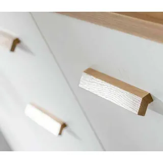 Wohnzimmer Set Vitrine Kommode Wandregal Wohnwände Kommoden Schrank Holz 4tlg. - Weiß