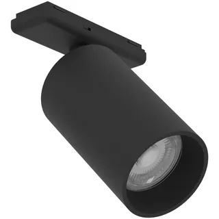 EGLO LED Strahler für Schienensystem Track Plus, Deckenstrahler dimmbar | Zubehör für Schienenleiste, Accessoire Lichtschiene Decke, Kunststoff in Schwarz, warmweiß - kaltweiß, Ø 5,8 cm