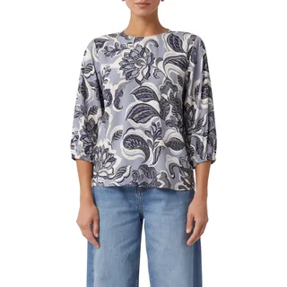 Comma Luftige Bluse mit All-Over-Print