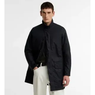 Barbour für Herren. MWX1861 Gewachste Jacke Wax Mac marineblau (XL), Lässig, Baumwolle