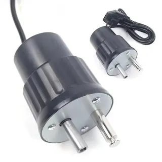 Elektrischer Grillmotor - Drehspieß Motor - 5 kg Maximalbelastung - Automatische Rotation CW/CCW - Leise - Robuste Zinklegierung Schwarz