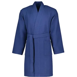 VOSSEN Unisex-Bademantel Rom Blau L