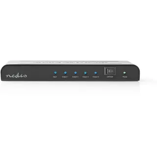 Nedis VSPL3474AT - video/audio splitter - 4 ports