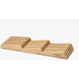 Arcos Messerblock - Messerblock schublade zu Messer bis 25 cm - Gemacht aus Bamboo 39 x 432 x 139 mm - Farbe Braun