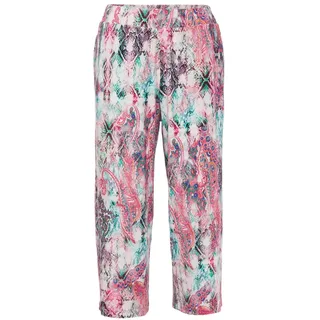 GOLDNER 2-in-1-Hose "Kurzgröße Attraktive Druckhose Louisa mit weichem Fall" Rundumdehnbund, bunt, gemustert