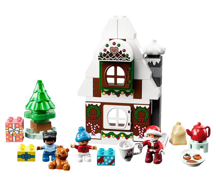 Bild von Duplo Lebkuchenhaus mit Weihnachtsmann 10976