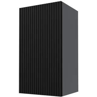 Feldmann-Wohnen Hängeschrank Lamello W2/40 Schwarz Matt / Grau 40 / 32,5 / 72cm , Holz , Rechteckig , 40x72x32.5 cm , Küchen, Küchenmöbel, Küchenschränke, Küchenoberschränke