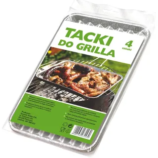 Große Aluminium-Grillschalen 4 Stück
