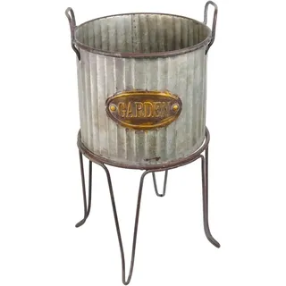 Alpine Corporation Blumentopf mit Ständer, Metall, 50,8 cm hoch