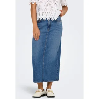 ONLY Jeansrock »ONLLUMI – Jeansrock mit Rückenschlitz für moderne Looks«, modisch, Denim, regular fit, Baumwolle, blau