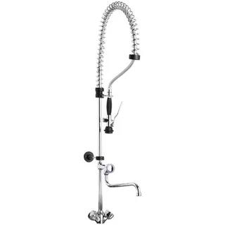 HENDI Geschirrwaschbrause, Wasserhahn, höhenverstellbare Halterung, kalt- und warmwasser