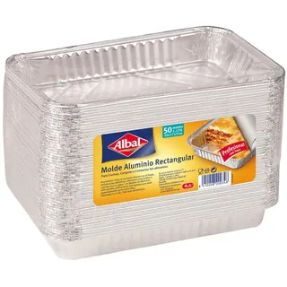 Professionelle Aluminium-Formen 1,12 Liter x 50 mit Deckel