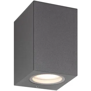 Lcd Außenwandleuchte Aluminium GU10 IP54 7 Watt grau