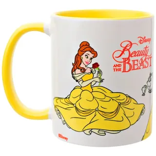 Widdop & Co. Bella La Bella Y La Bestia Disney Tasse - Yellow / White