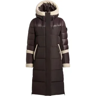 Steppmantel KHUJO "Steppmantel Desna2", Damen, Gr. S, lila (moody plum), Obermaterial: 100% Polyester PES.  Obermaterial: 100% Nylon NY. Futter: 100% Nylon NY. 100% Polyester PES., Mäntel Steppmantel