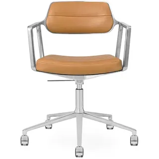 Bürodrehstuhl Vipp 453+ Vipp braun, Designer Vipp Design, 67x70-77.5x67 cm
