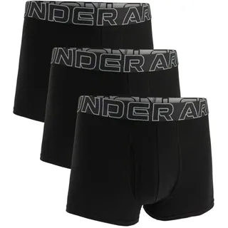 Under Armour Herren Boxershorts COTTON-SOLID 8 cm 3 Pack UUSHJ083-001 4XL - Black - 4XL