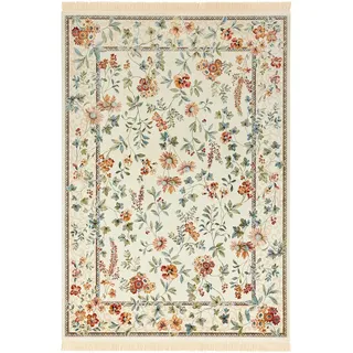 HANSE HOME Orient Flowers Kurzflorteppich 95 x 140 cm Beige