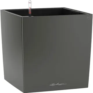 LECHUZA CUBE Premium 30 30 x 30 x 31,5 cm Anthrazit Metallic