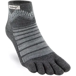 injinji Outdoor Midweight Mini-Crew Zehensocken grau L