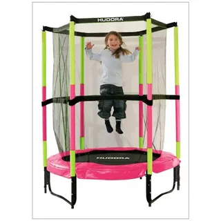 Hudora Trampolin 140 cm inkl. Sicherheitsnetz Pink