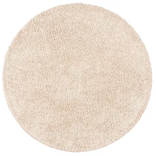 Snapstyle Luxus Hochflor Langflor Teppich Milano Rund Beige 200x200cm