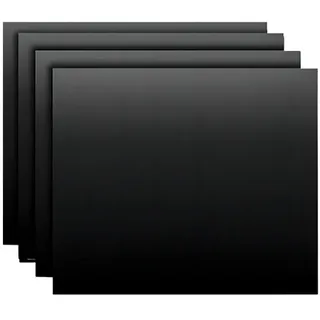 Hochwertige Teflon-Grillmatte – 4er Set, wiederverwendbar und perfekt für jedes BBQ - Schwarz