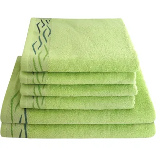 Dyckhoff Wave Handtuchset 4-tlg. grün