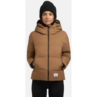 khujo Winterjacke warme Steppjacke mit hohem Kragen und großer Kapuze Liev-YM Dark Beach Beige Gr. S - S