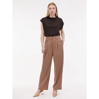 Orsay Hellbraune Damenhose mit weitem Bein 40 - Bunt