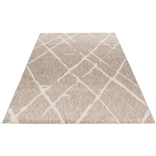 OBSESSION Teppich My Tallinn 540, rechteckig, Höhe: 2 mm, Flachgewebe, modernes Rauten Muster, In- und Outdoor geeignet grau 160 cm x 230 cm x 2 mm