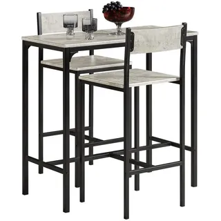 SoBuy Bartisch 89 x 87 x 45 cm Grau