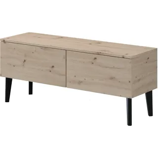 Moderner skandinavischer TV-Schrank BERGEN 120 2D RTV-Kommode Fernsehschrank TV-Lowboard ARTISAN-Eiche 120x48x37