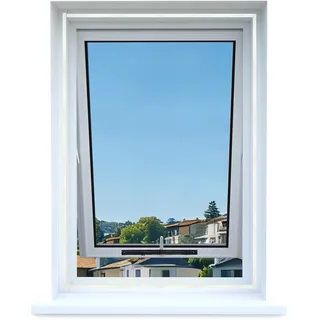 Apalus Dachfenster Fliegengitter – Zuschneidbares Fliegennetz, Mückennetz & Moskitonetz für Klappfenster, Insektenschutz ohne Bohren, mit Reißverschluss, Mückenschutz, Bis 130×150cm, Schwarz